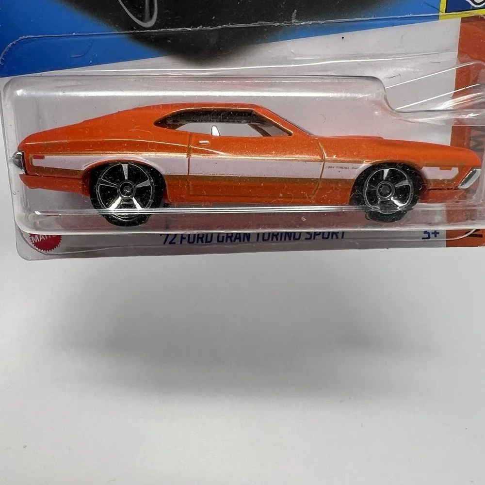 2022 Hot Wheels #250 Muscle Mania 10/10 '72 FORD GRAN TORINO SPORT Orange w/MC5s